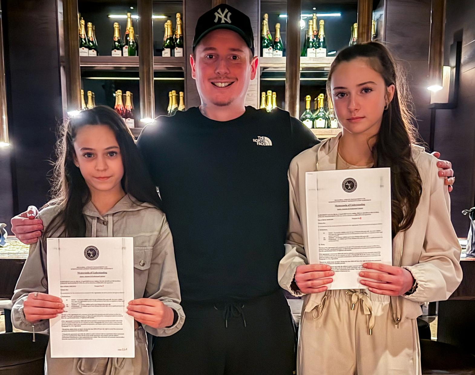 Adam Newsome, Bella Adams and Lilah Adams