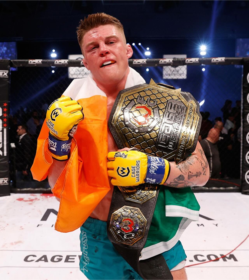 Caolan Loughran – Cage Warriors Adam Newsome, Bella Adams and Lilah Adams